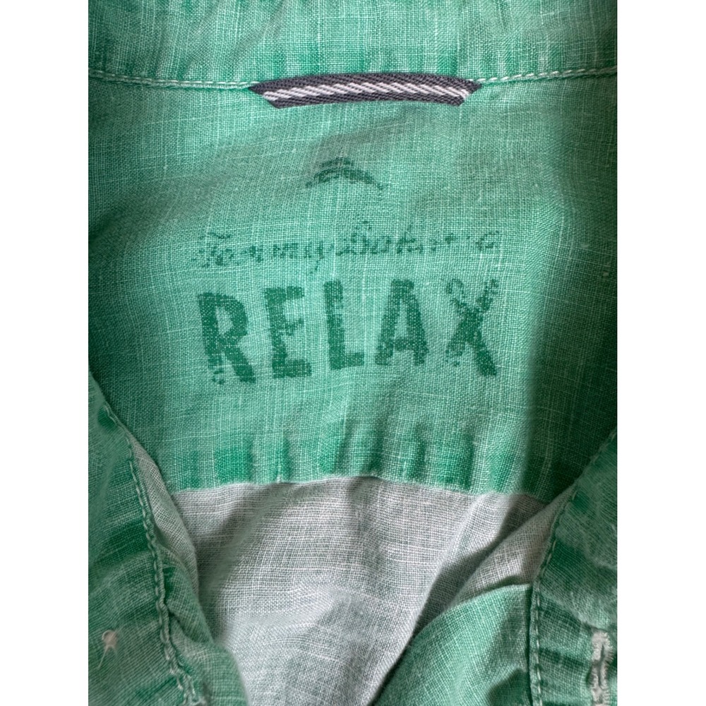 Tommy Bahama Relax Mens XXL Green 100% Linen Long Sleeve Button Up Shirt‎ - Picture 15 of 16